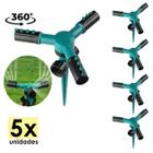 Irrigador Giratório 360 Automático Aspersor Potente 5X Pcs - Kadê