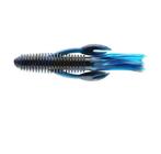 Isca artificial criatura chompers craw tube 10cm 7 unidades - black blue