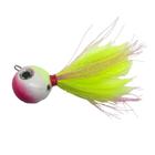 Isca Artificial Jig Bola 270g Para Pesca De Olhetes Olhos de Boi Garoupas Chernes Cor Limão Branco