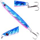 Isca Artificial Jumping Jig 8cm 25g Garatéia Azul com Rosa - FSSPESCA