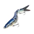 Isca Artificial Swimbait Crankbait 10g 13,5cm - Multi Articulada, Afundamento Lento para Água Salgada