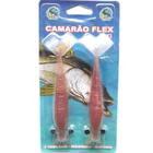 Isca Camarão Artificial Flex de 12,5cm - embalagem c/ 2 iscas