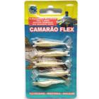 Isca Camarão Artificial Flex de 5,5cm - embalagem c/ 5 iscas - Flex Iscas Artificiais