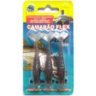 Isca Camarão Artificial Flex de 8cm - modelo FAT e SLIM