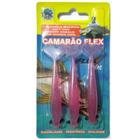 Isca Camarão Artificial Flex de 8cm - modelo FAT e SLIM