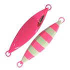 Isca De Pesca Artificial NS Jumping Jig Mig 130g 11cm Cor Rosa Listrado Glow