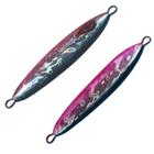 Isca De Pesca NS Jig Noka 60g 7,0cm Para Captura De Robalos Anchovas Sororocas Cor Rosa Azul