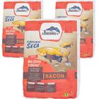 Isca Ração Furadinha Sabor Bacon 400g - 3 pacotes Para Pesca Tilapia Pacu Patinga