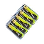 Iscas De Pesca Com Brilho Luminoso 5 Peças 105mm Isca Macia Wobblers Para Baixo Snapper Cavala Bala