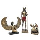 Isis Anubis Incensário Deuses do Egito + 5 Incensos Cascata