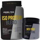 Iso protein blend 900g + mix pro creatina 300g - probiotica