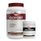 Isofort Vitafor Whey Protein Isolado Pote 900g Creafort 300g