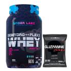 Isohydro ++ Flexx Whey - 907g Under Labz + Glutamina Turbo - Refil - 500g - Black Skull