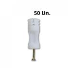 Isolador Branco Haste De Cerca Elétrica Comum Pacote Com 50
