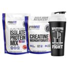 Isolate Protein Mix Morango 1,8Kg + Creatina 300g Profit