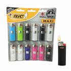 Isqueiro Bic Acendedor Maxi Grande Cor Sortida Cartela 12 Un