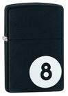 Isqueiro de bolso Zippo Eight Ball Black Matte