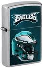 Isqueiro de bolso Zippo NFL Philadelphia Eagles, capacete cromado