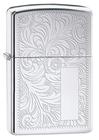 Isqueiro de bolso Zippo Venetian High Polish Chrome