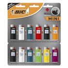 Isqueiro Mini Bic Original Cartela com 12 Unidades Atacado