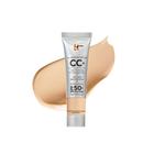 It Cosmetics Your Skin But Better CC+ Cream Travel Size, Medium (W) - Creme de Correção de Cores, Fundação de Cobertura Completa, Hidrante Soro & SPF 50+ Protetor Solar - Acabamento Natural - 0,406 fl oz