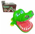Jacaré Brinquedo Jogo Desafio Dentista Morde Dedo Crocodilo Cor Verde