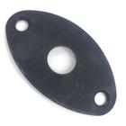 Jack plate oval curvado Preto SPIRIT CJD guitarra unidade