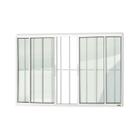 Janela Confort 4 Folhas com Grade Vidro Liso 120cm x 200cm Brimak