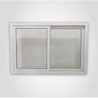 Janela de Correr de PVC 2 Folhas com Vidro Simples Fecho Caracol 120x150x7,5cm Multilit Branco