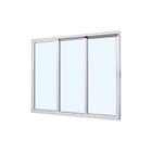 Janela de Correr em Alumínio Branco Caribe Max 60x200x8cm 3 Folhas Móveis Jap