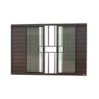 Janela Janela Veneziana Confort 6 Folhas com Grade Vidro Liso 120cm x 150cm Brimak