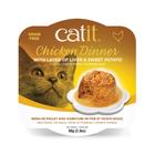 Jantar de frango Catit com comida úmida para gatos com fígado e batata doce