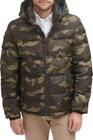 Jaqueta acolchoada Tommy Hilfiger Camuflage para homens de 3 x largura