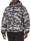 Jaqueta acolchoada Tommy Hilfiger Grey Camuflage para homens L-Tall