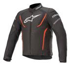 Jaqueta Alpinestars T-jaws V3 Wp Preto Vermelho Impermeável