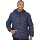  Jaqueta Bomber Masculina Puffer Nylon Peluciada Capuz Lisa