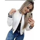 Jaqueta Casaco Blusa Bomber Fem Com Zíper e Punho Inverno