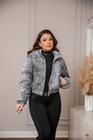 Jaqueta Casaco Feminino Inverno Puffer Coberta De Paetê