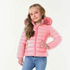 Jaqueta Casaco Infantil Menina Puffer Pelinho Trick Nick