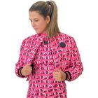 Jaqueta Cropped Easy Lança Perfume Puffer Rosa Feminino