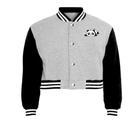 Jaqueta Cropped Moletom Panda Feminina Colegial