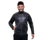 Jaqueta de Couro Bovino Masculina Bordada Personalizada