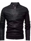 jaqueta De Masculina Capuz Slim Blusa Casaco d600 preto -P