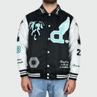 Jaqueta Diamond Varsity Wings Black White