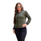 Jaqueta Feminina Bomber BlusadeFrio com Ziper Inverno Casaco