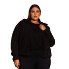 Jaqueta Feminina Curta Veludo Cotelê Zíper Plus Size 54-58 - Domênica Solazzo