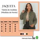 Jaqueta Feminina Jeans Sarja Colorida Casaco Casual Versátil