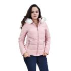 Jaqueta Feminina KLIZZ Blusa Casaco Inverno Capuz Felpudo