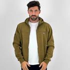 Jaqueta Gangster Suede Casual com Capuz Masculina