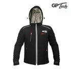 Jaqueta Gp Tech Soft Casual GG XL Resistente À Água Preta Vermelha